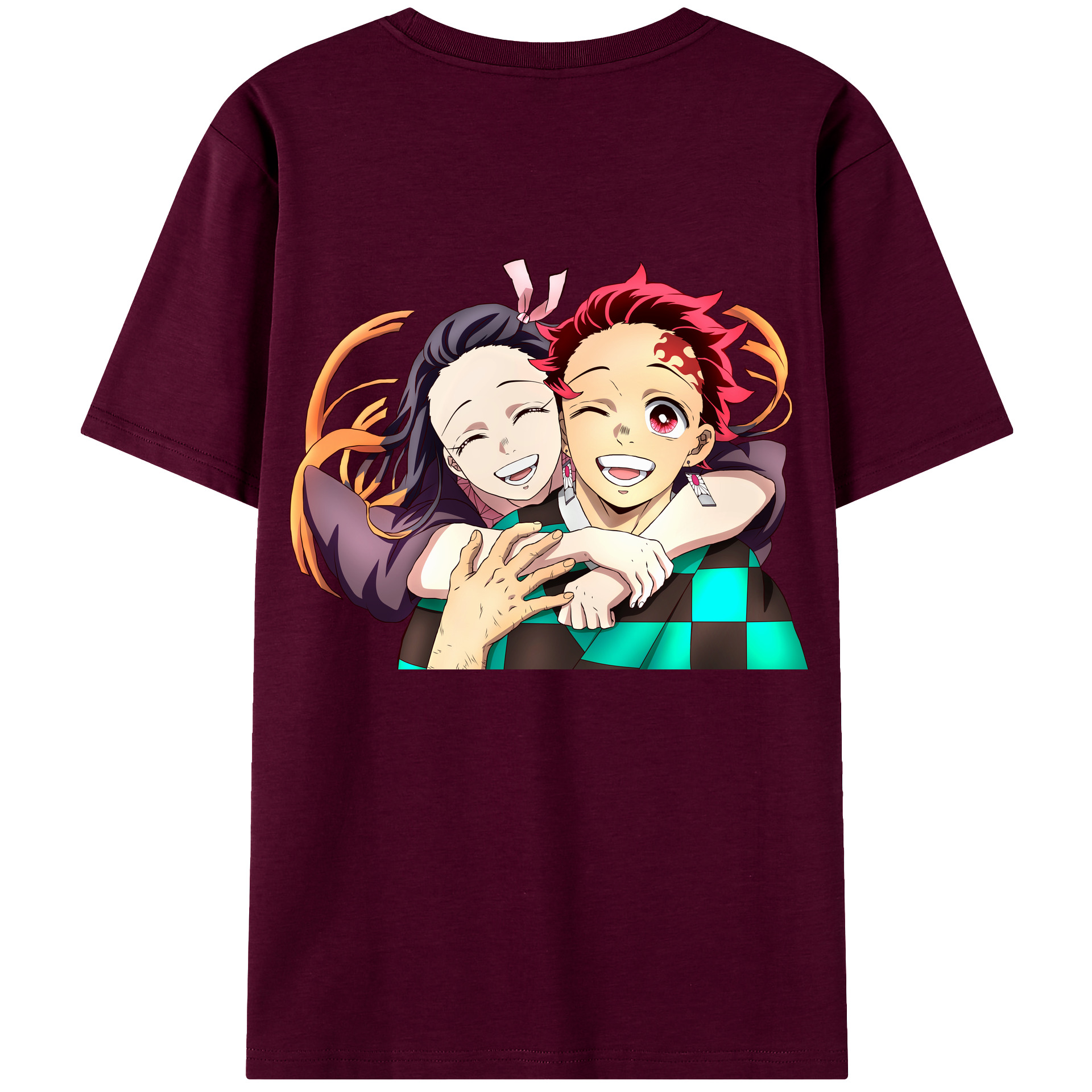 （画像用） 鬼滅の刃（きめつのやいば）竈門 禰󠄀豆子／かまど ねずこ Kamado Nezuko レディース半袖Tシャツ(バックプリント)